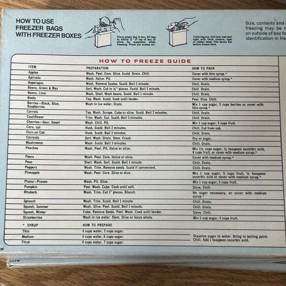 New Vintage 1980 HEFTY Freezer Boxes 42 Total 1 Quart Food Storage Boxes - Picture 4 of 4